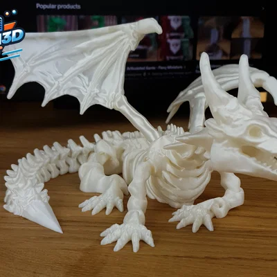 Articulated Bone Dragon – Mô hình Rồng Xương lắp ráp 3D