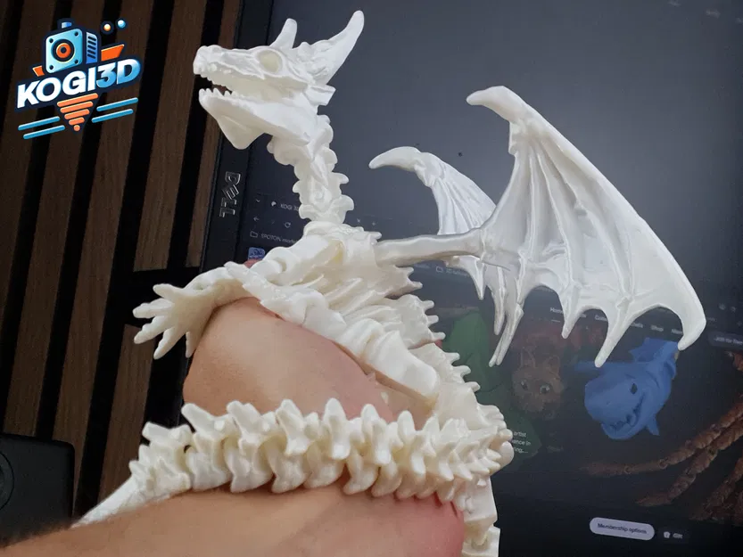 Articulated Bone Dragon – Mô hình Rồng Xương lắp ráp 3D - Image 7
