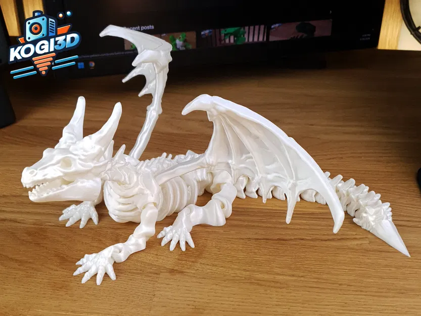 Articulated Bone Dragon – Mô hình Rồng Xương lắp ráp 3D - Image 8