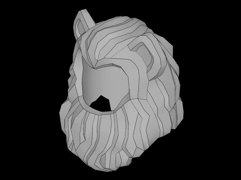 Bờm sư tử cho Minifig tương thích LEGO - Phụ kiện in 3D - Image 1