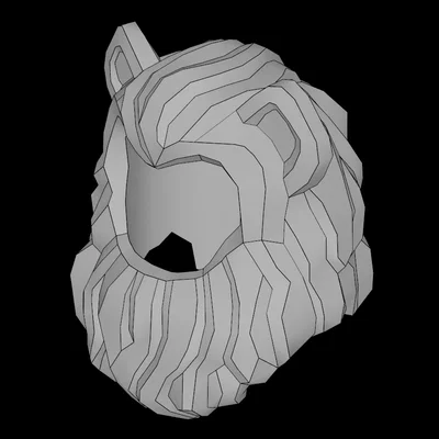 Bờm sư tử cho Minifig tương thích LEGO - Phụ kiện in 3D