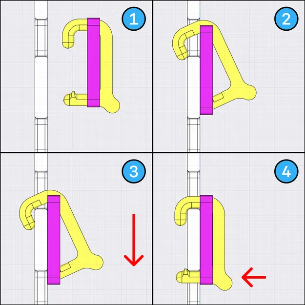 Bộ khuôn mẫu hệ thống kẹp an toàn IKEA Skådis - Image 2