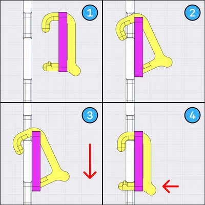 Bộ khuôn mẫu hệ thống kẹp an toàn IKEA Skådis