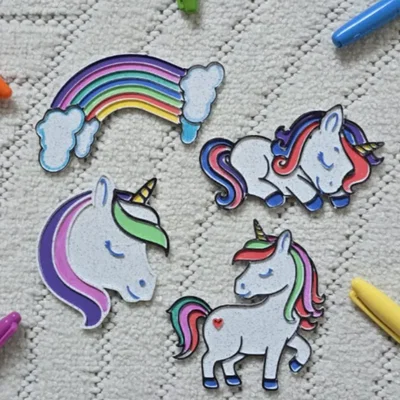 Mô hình Ngựa Pony Cầu Vồng Dễ Thương Để Tự Tô Màu