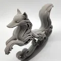 Mô hình điêu khắc cáo nhảy 3D (Leaping Fox Sculpture) đẹp mắt - Thumbnail 3