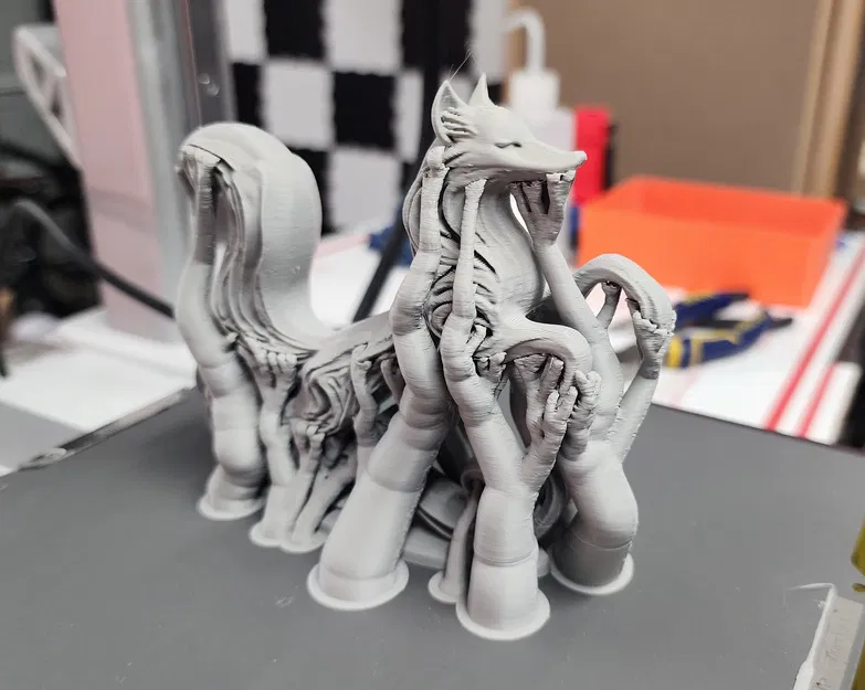 Mô hình điêu khắc cáo nhảy 3D (Leaping Fox Sculpture) đẹp mắt - Image 6