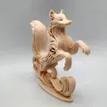 Mô hình điêu khắc cáo nhảy 3D (Leaping Fox Sculpture) đẹp mắt - Thumbnail 8