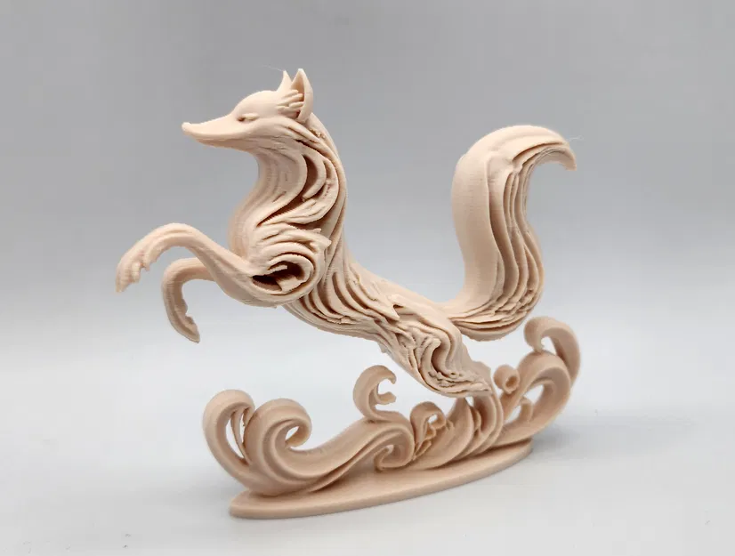 Mô hình điêu khắc cáo nhảy 3D (Leaping Fox Sculpture) đẹp mắt - Image 10