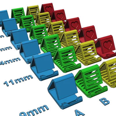 Giá đỡ điện thoại 3D đa năng, nhiều kích thước, in không cần support