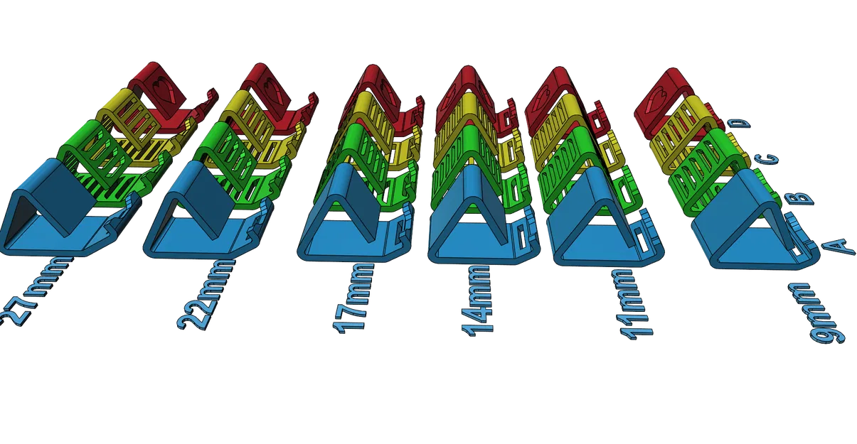 Giá đỡ điện thoại 3D đa năng, nhiều kích thước, in không cần support - Image 8