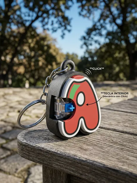 Móc khóa bảng chữ cái "Click" – Bộ đầy đủ, 4 màu sắc - Image 1