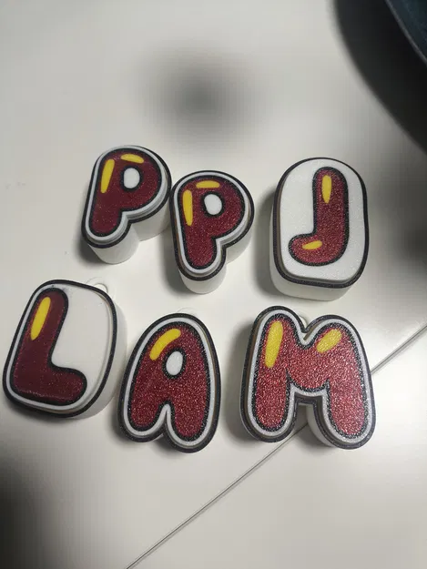 Móc khóa bảng chữ cái "Click" – Bộ đầy đủ, 4 màu sắc - Image 2