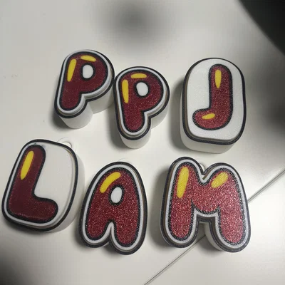 Móc khóa bảng chữ cái "Click" – Bộ đầy đủ, 4 màu sắc