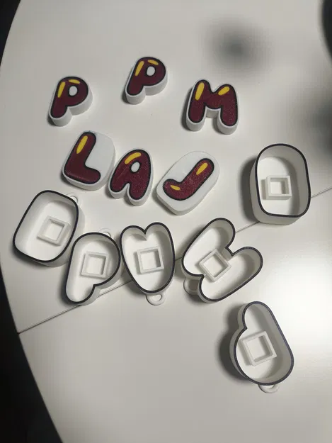 Móc khóa bảng chữ cái "Click" – Bộ đầy đủ, 4 màu sắc - Image 4