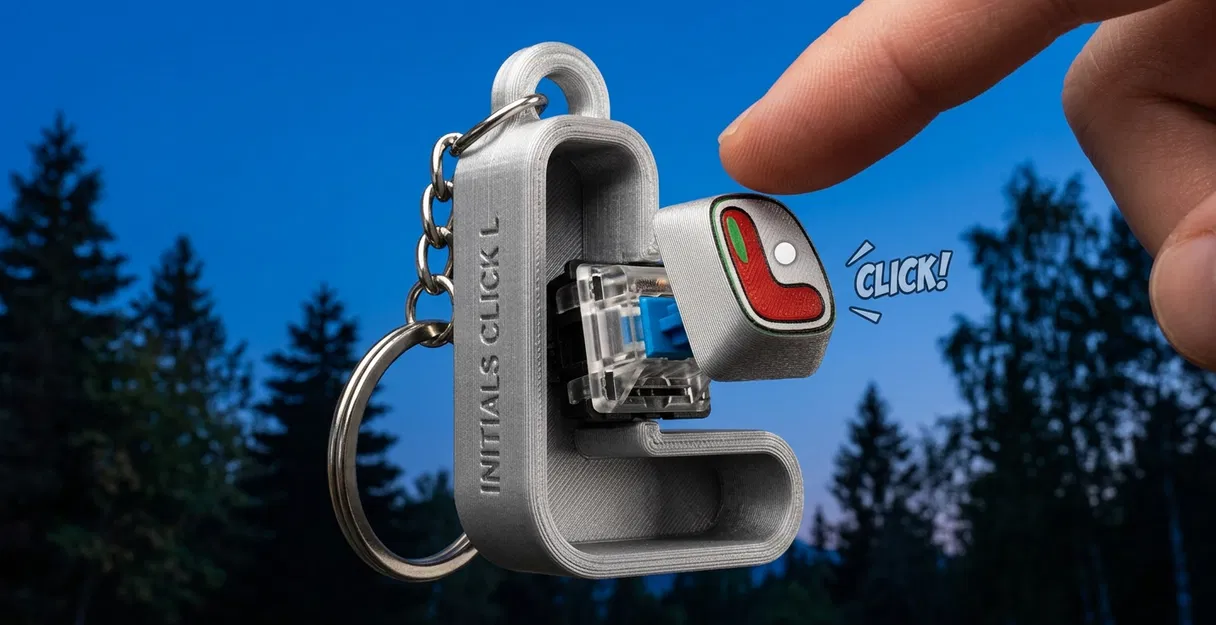 Móc khóa bảng chữ cái "Click" – Bộ đầy đủ, 4 màu sắc - Image 8