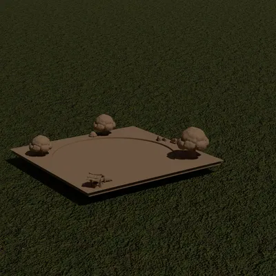 Mô hình ô địa hình Game Tile trang trí sa bàn cực đẹp