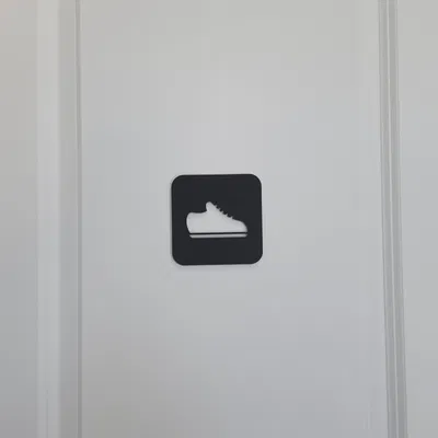 Bộ Bảng Hiệu Dán Cửa Phong Cách Tối Giản