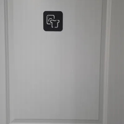 Bộ Bảng Hiệu Dán Cửa Phong Cách Tối Giản