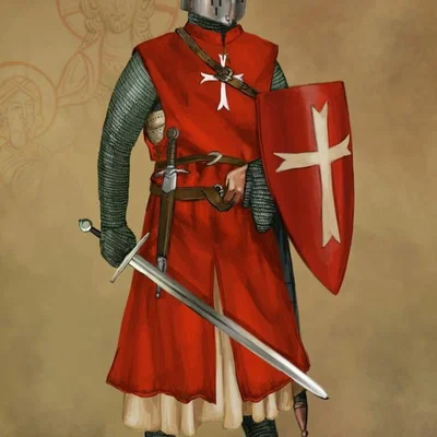 Mô hình 3D Hiệp sĩ Saint John (Knight Hospitaller) cực chi tiết