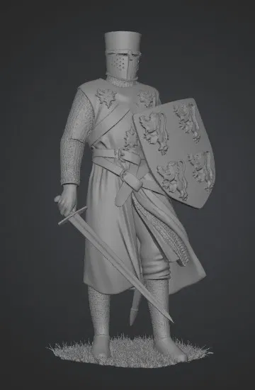 Mô hình Kỵ sĩ Anh thế kỷ XIII in 3D đầy ấn tượng - Image 1
