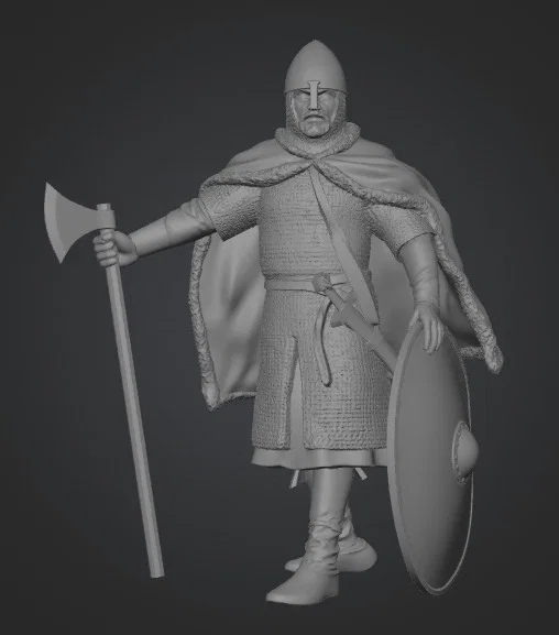 Mô hình chiến binh Viking cổ đại thế kỷ 10-11 in 3D siêu chi tiết - Image 1