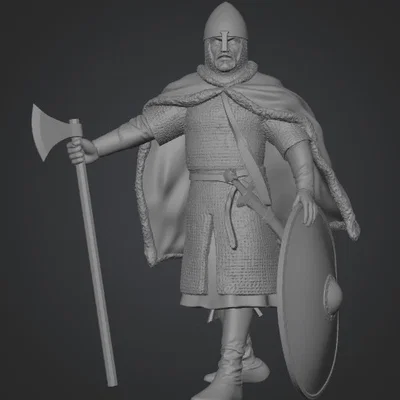 Mô hình chiến binh Viking cổ đại thế kỷ 10-11 in 3D siêu chi tiết