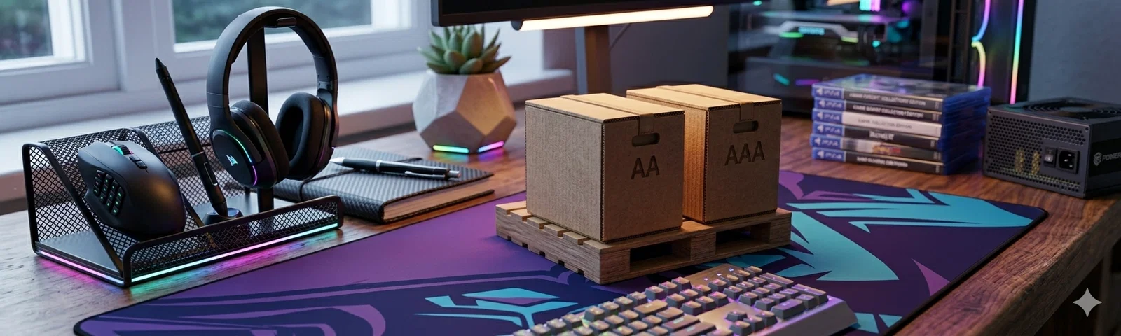 Bộ tổ chức pin hình Pallet & Thùng hàng thu nhỏ (AA & AAA) - Image 1
