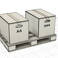 Bộ tổ chức pin hình Pallet & Thùng hàng thu nhỏ (AA & AAA) - Thumbnail 4