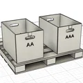 Bộ tổ chức pin hình Pallet & Thùng hàng thu nhỏ (AA & AAA) - Thumbnail 6