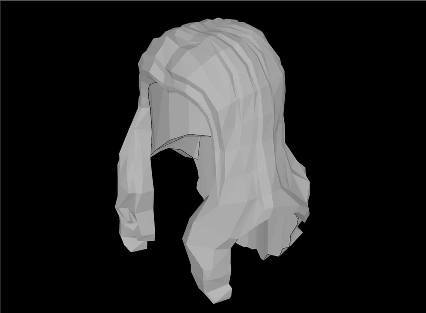 Mô hình tóc dài gợn sóng cho minifig tương thích Lego - Image 1