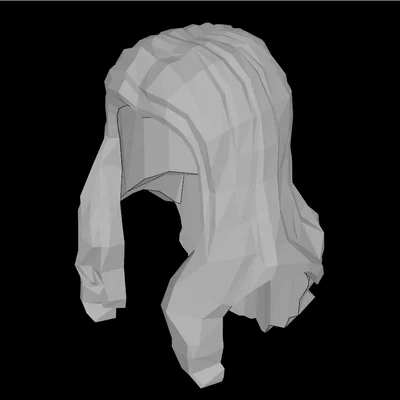 Mô hình tóc dài gợn sóng cho minifig tương thích Lego