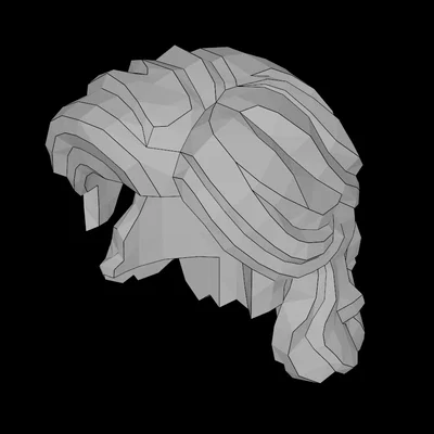 Mô hình tóc giả gợn sóng cho nhân vật Minifig tương thích Lego