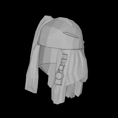 Tóc Dreadlocks kèm hạt cho Minifig tương thích LEGO (File in 3D)