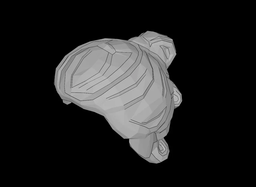 Mẫu in 3D tóc đuôi ngựa thắt đoạn tương thích Minifig Lego - Image 1