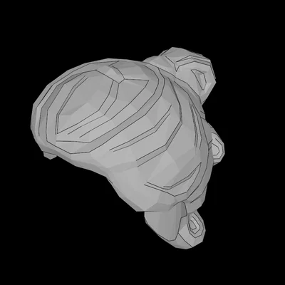 Mẫu in 3D tóc đuôi ngựa thắt đoạn tương thích Minifig Lego