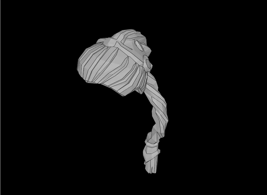 Phụ kiện tóc đuôi sam tết cho nhân vật Lego Minifig - Image 1