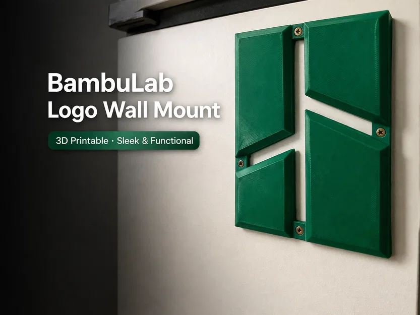 BambuLab Logo Wall Mount - Giá treo logo gắn tường - Image 1