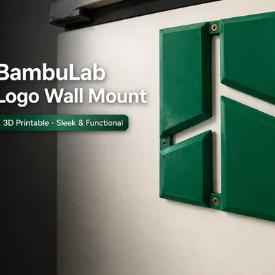 BambuLab Logo Wall Mount - Giá treo logo gắn tường