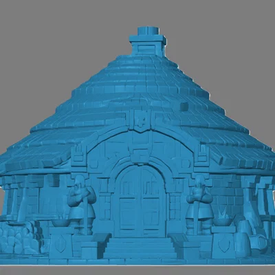 Túp lều người lùn (Dwarven Hutt) - Mô hình cảnh quan cho game