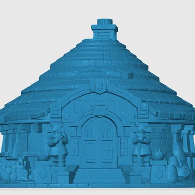 Túp lều người lùn (Dwarven Hutt) - Mô hình cảnh quan cho game