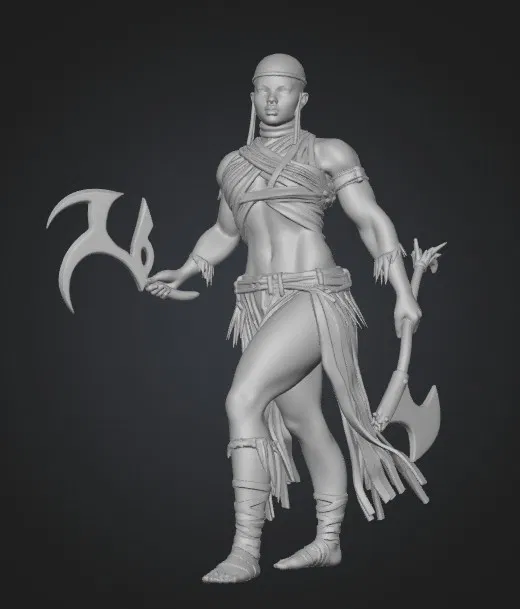 Mô hình 3D Bloodbound Berserker - Nữ chiến binh dũng mãnh - Image 1