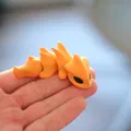 Rồng mini khớp nối 3D: Mẫu in dễ thương, làm nam châm hoặc móc khóa - Thumbnail 1