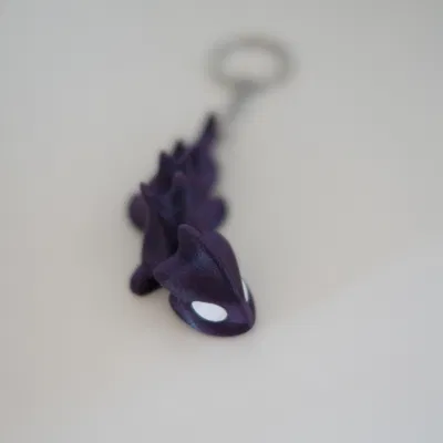 Rồng mini khớp nối 3D: Mẫu in dễ thương, làm nam châm hoặc móc khóa