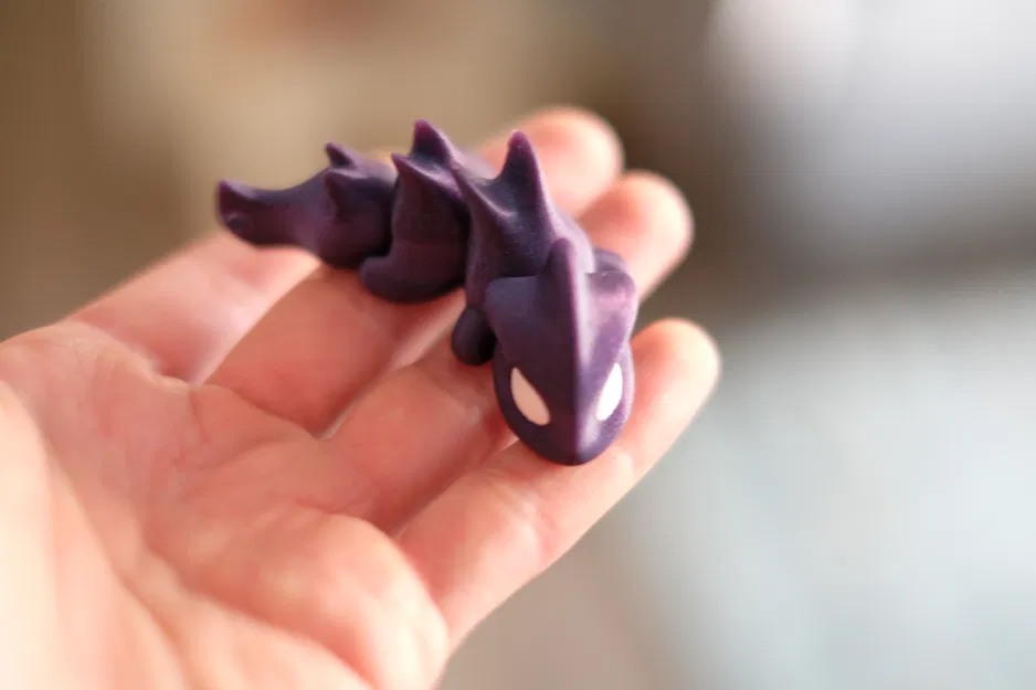 Rồng mini khớp nối 3D: Mẫu in dễ thương, làm nam châm hoặc móc khóa - Image 7