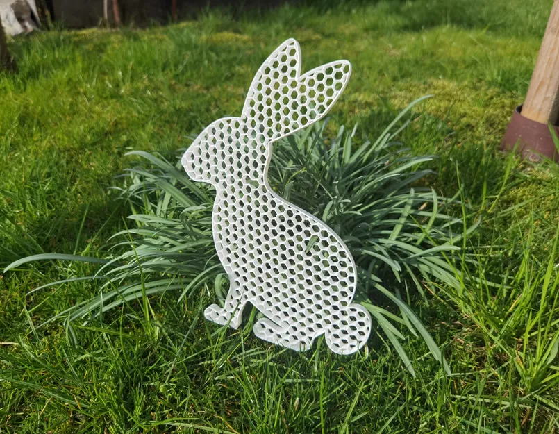 Mô hình chú thỏ trang trí họa tiết tổ ong cho lễ Phục sinh - Image 6