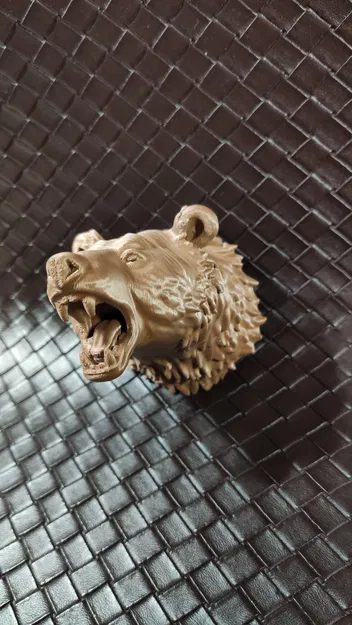 Mô hình đầu gấu hung dữ (Angry Bear Head) dùng trang trí treo tường - Image 2