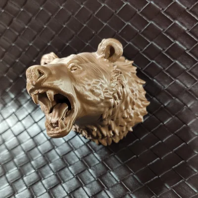 Mô hình đầu gấu hung dữ (Angry Bear Head) dùng trang trí treo tường