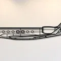 Mô hình trang trí tường máy bay Gulfstream G650 - In 3D độc đáo - Thumbnail 1