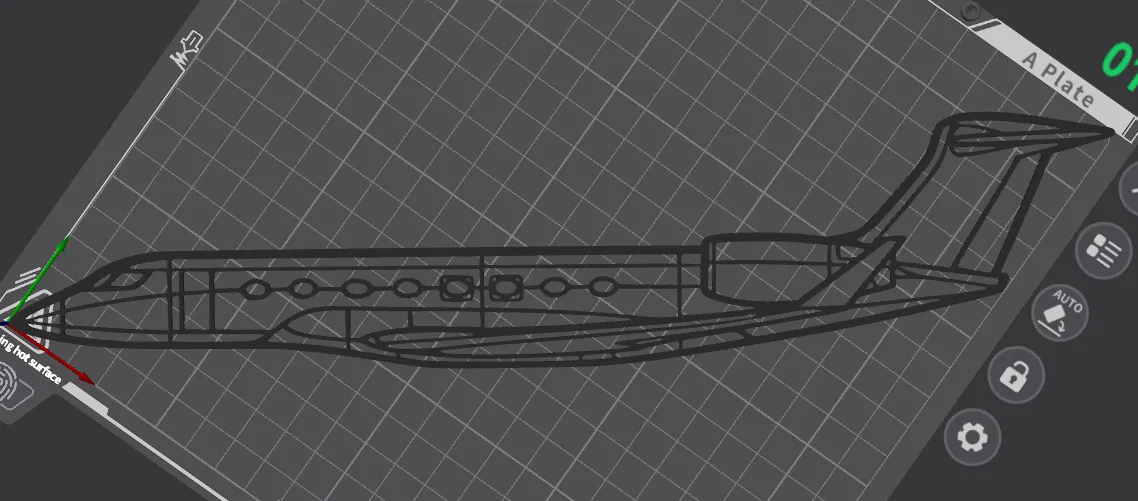 Mô hình trang trí tường máy bay Gulfstream G650 - In 3D độc đáo - Image 2