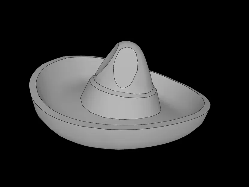 Mô hình 3D nón Sombrero tương thích với minifig Lego - Image 1